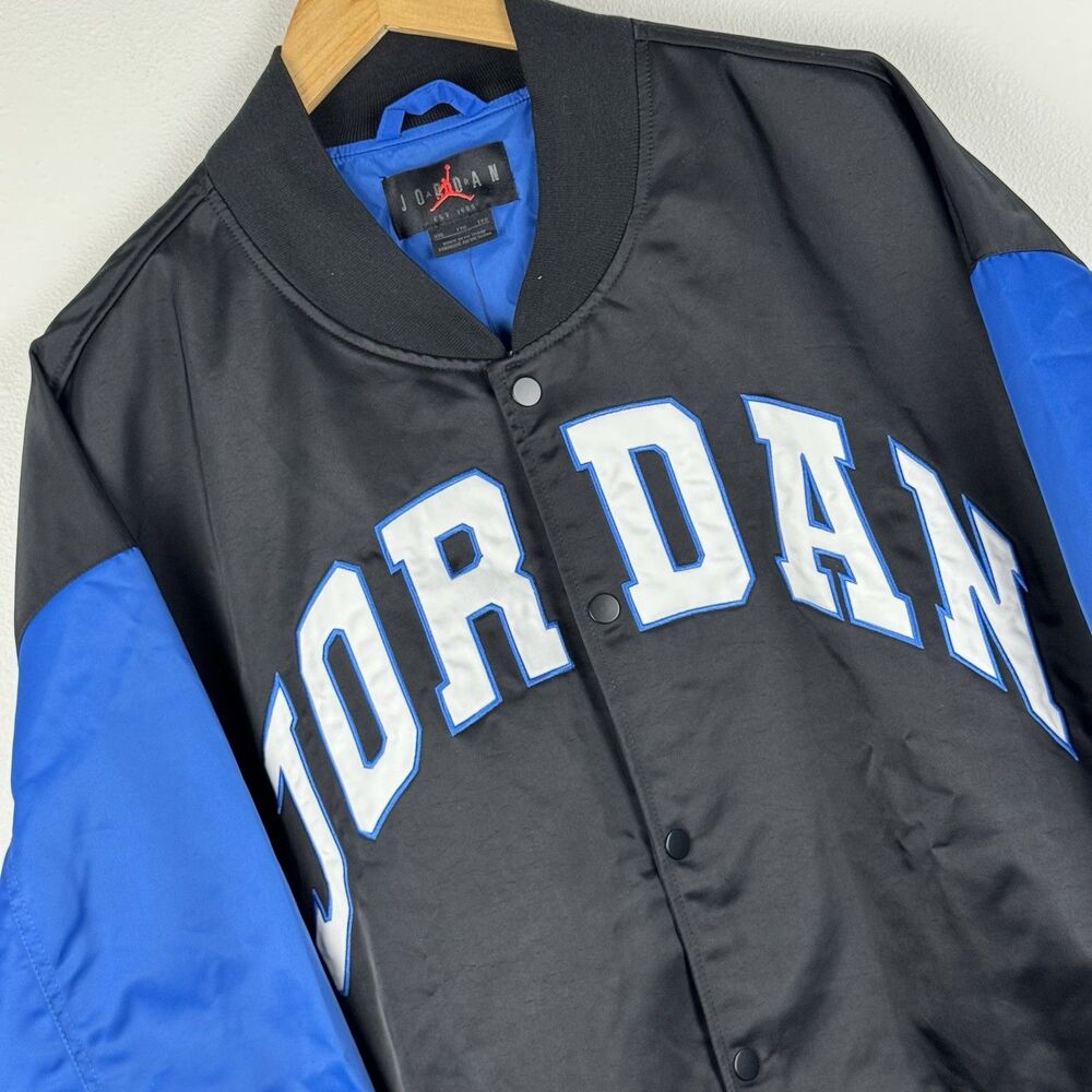 Nike Air Jordan Brooklyn Collegiate Varsity Jacket Blue HV0099-010 Size 2XL XXL